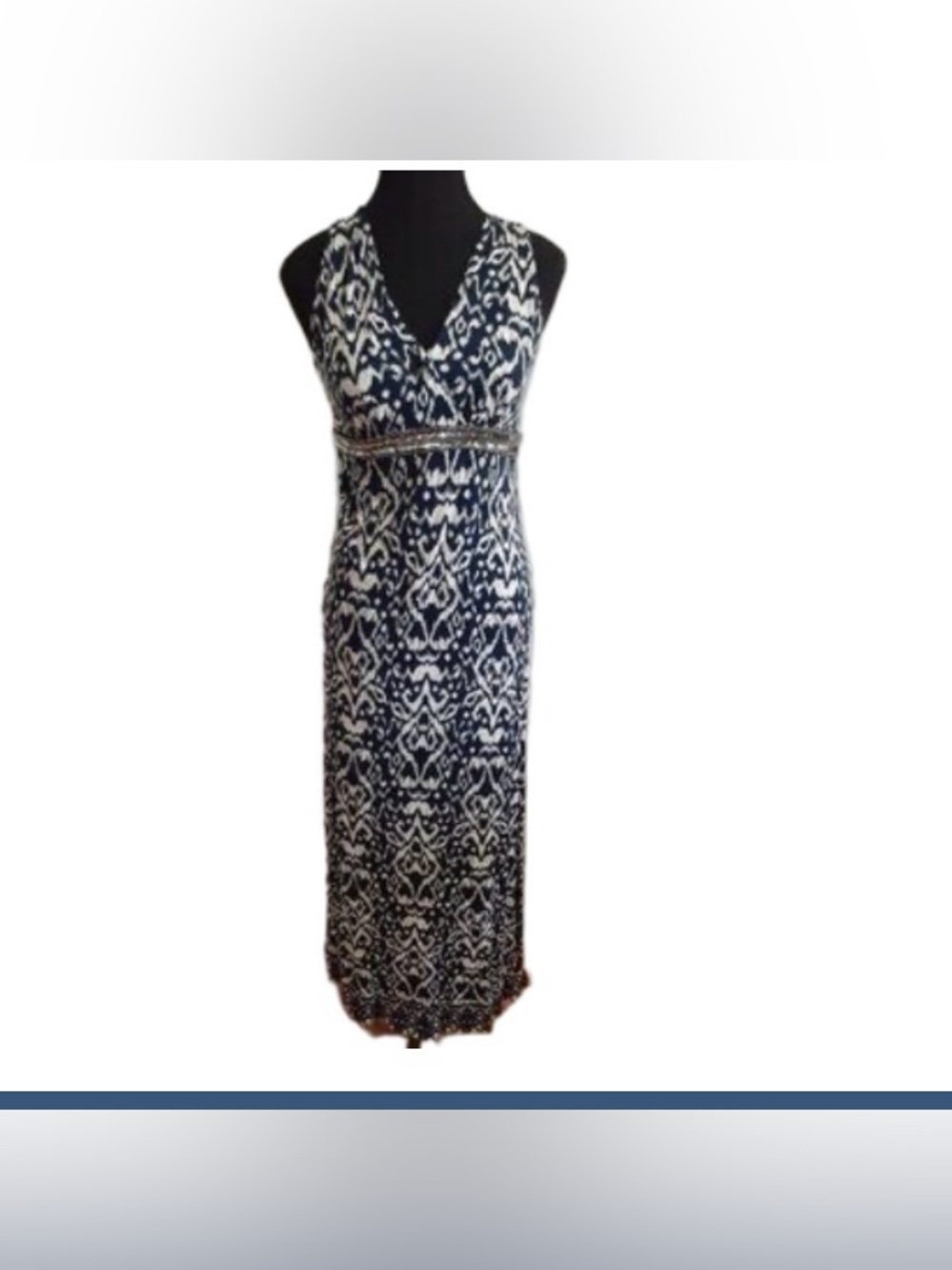 INC International Concepts spirited Women's Black & White Printed maxi dress